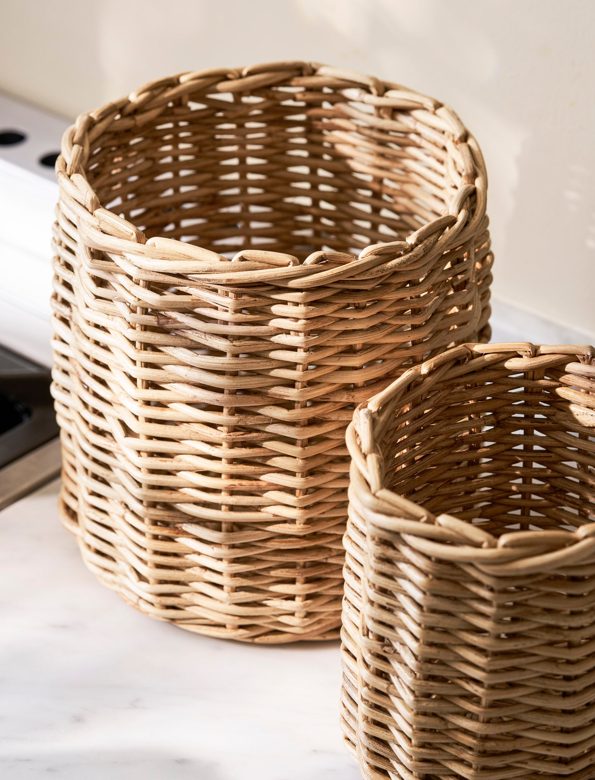 PRESTON UTENSIL POT - SEAGRASS, NATURAL, SET OF 2