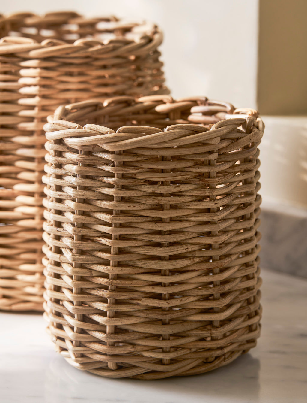 Preston Utensil Pot - Seagrass, Natural, Set of 2