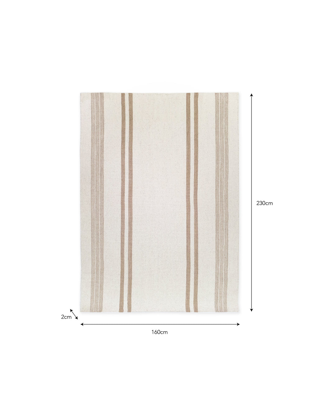 Upavon Cotton & Wool Rug Natural