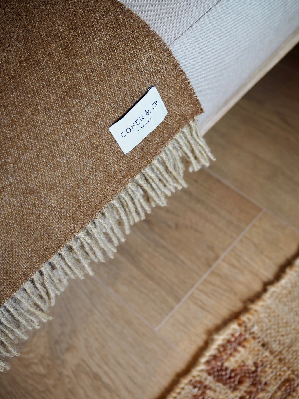 Rory Super Soft Merino Wool Throw Chestnut