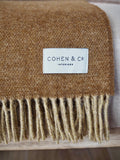 Rory Super Soft Merino Wool Throw Chestnut