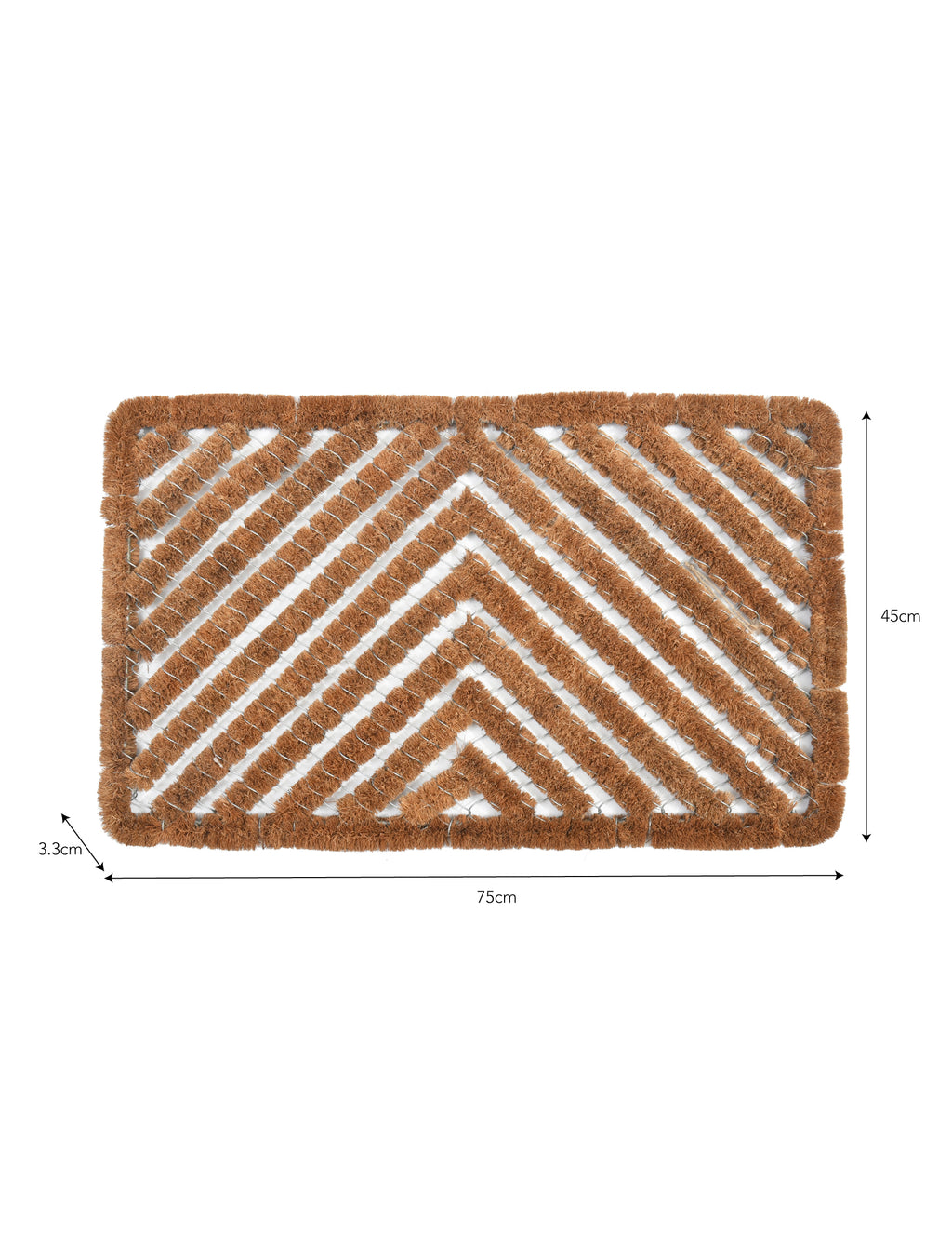 Wire Scraper Doormat - Natural