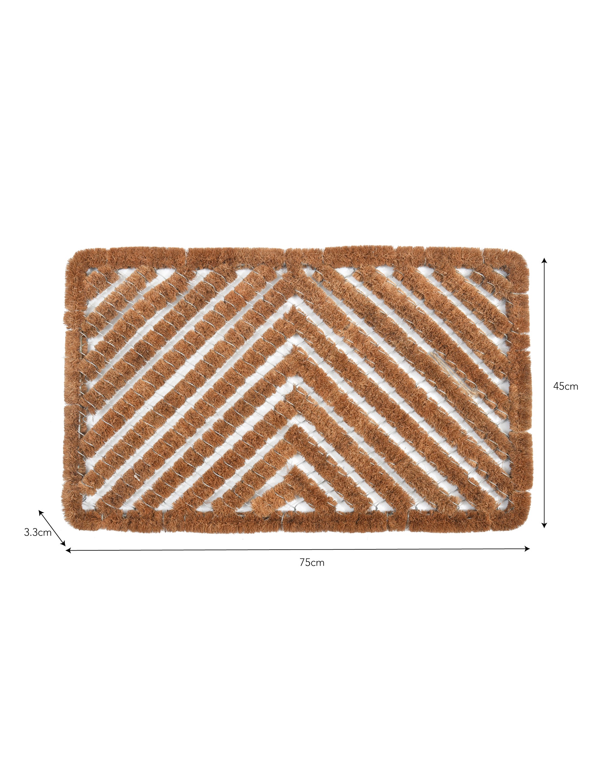 Wire Scraper Doormat - Natural