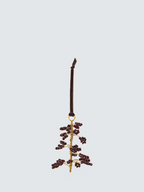 Tanu Mango Wood Beaded Decoration Brown (Set of 3)