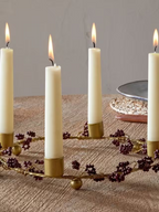Tanu Mango Wood Beaded Candle Holder