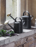CLASSIC WATERING CAN 5L - POWDER COATED STEEL, CARBON