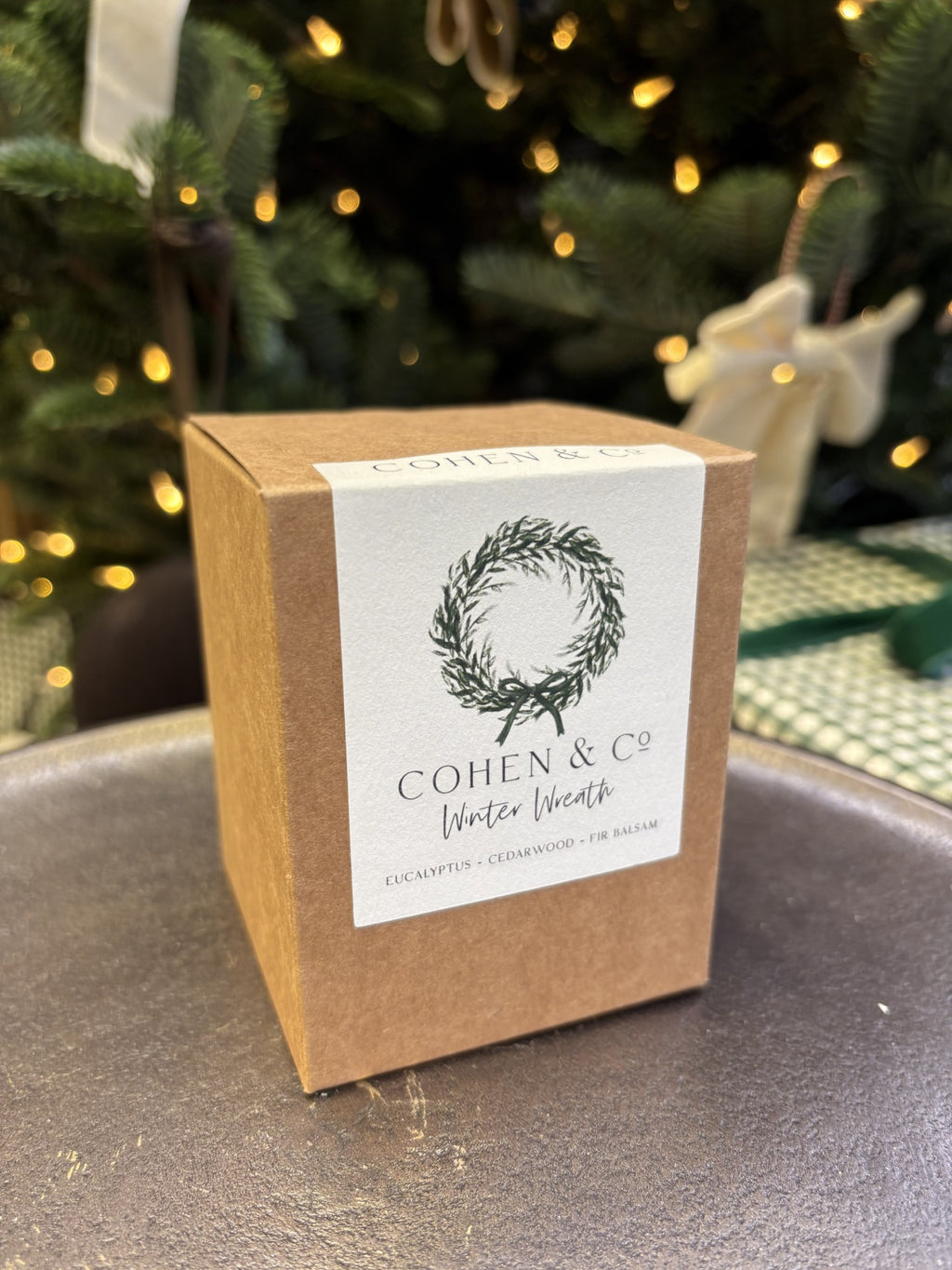Cohen & Co Winter Wreath Candle