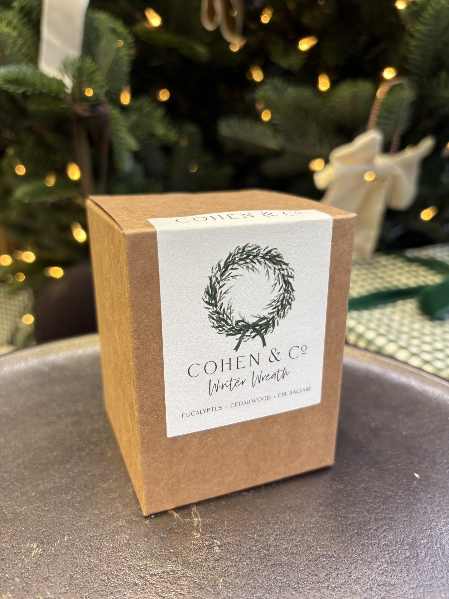 Cohen & Co Winter Wreath Candle
