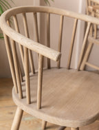 Curved Back Armchair Pair