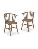 Curved Back Armchair Pair
