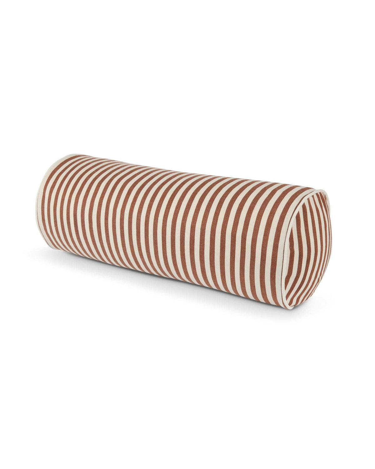 Rob Bolster Cushion | Rust & Ecru Stripes