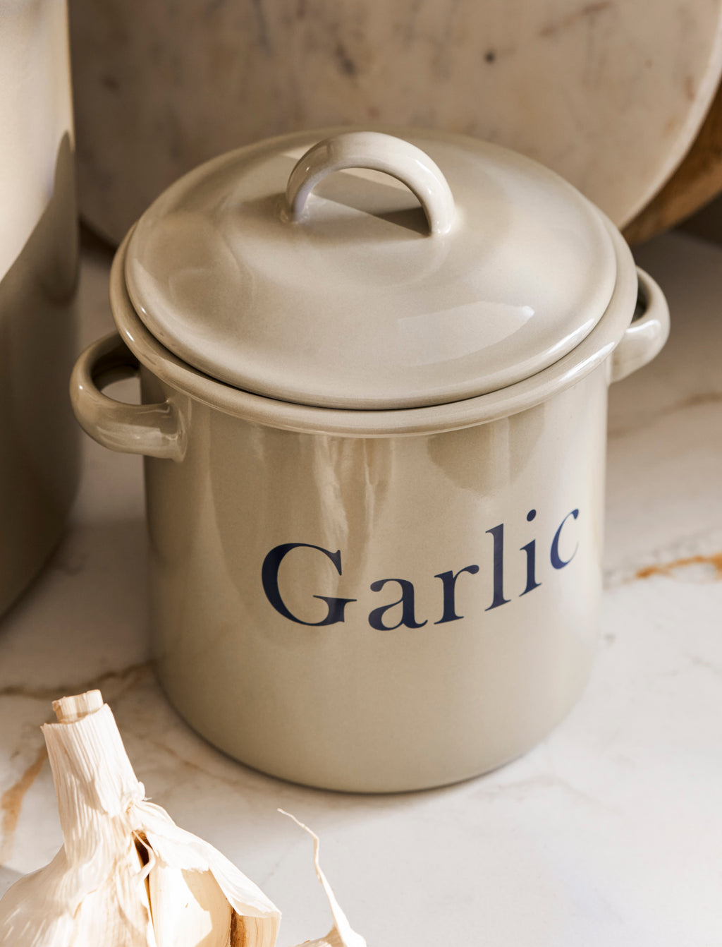 Enamel Garlic Store - Truffle