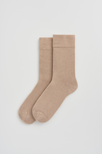Milky Tea Beige Bamboo Socks: Milky Tea Beige / Small (UK 4-8)