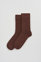 Earth Brown Bamboo Socks: Earth Brown / Small (UK 4-8)