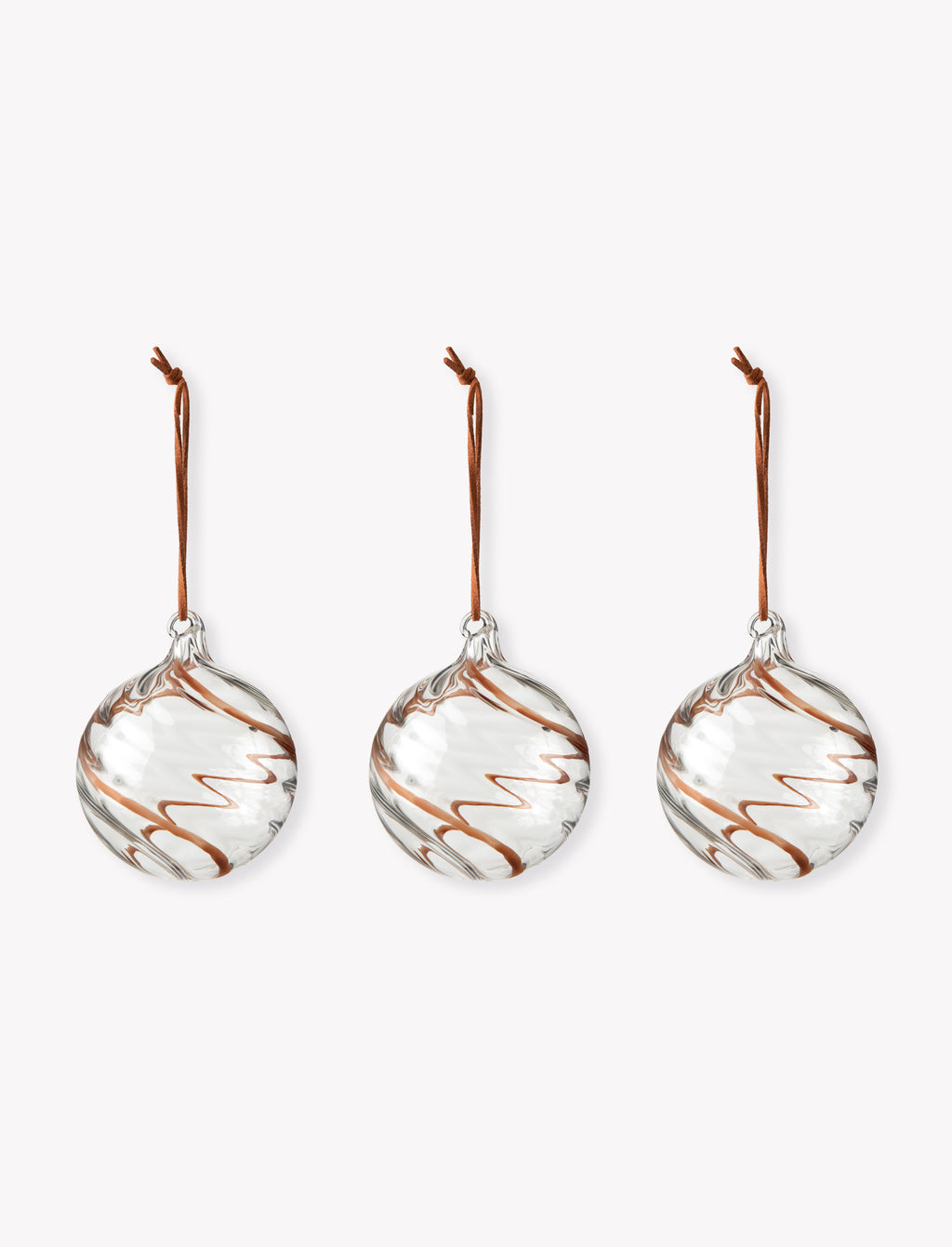 Bowood Christmas Baubles - Glass Cocoa