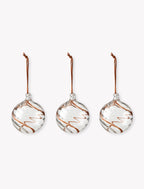 Bowood Christmas Baubles - Glass Cocoa