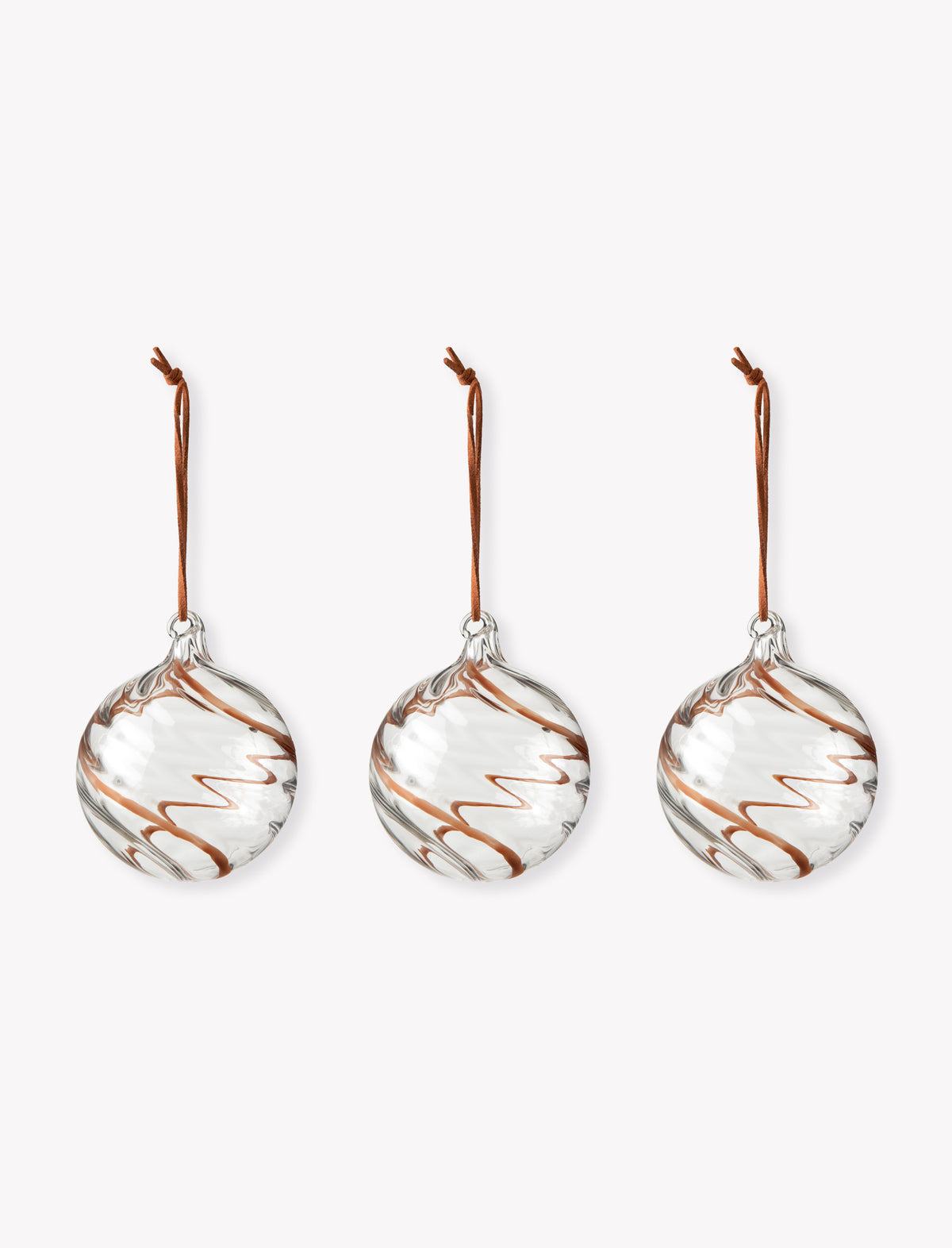Bowood Christmas Baubles - Glass Cocoa