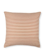 Jasper Square Cushion | Rust & Ecru Stripe