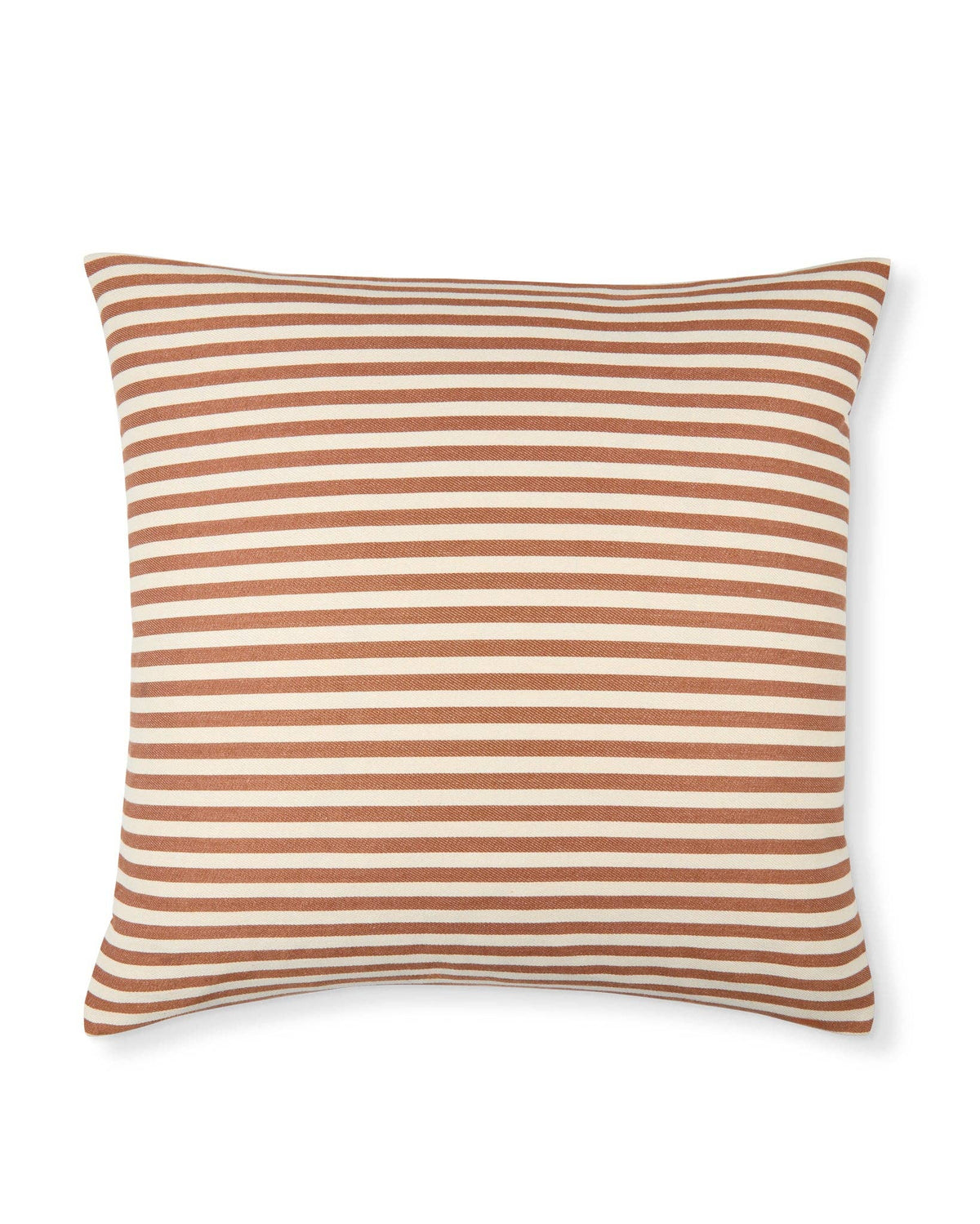 Jasper Square Cushion | Rust & Ecru Stripe