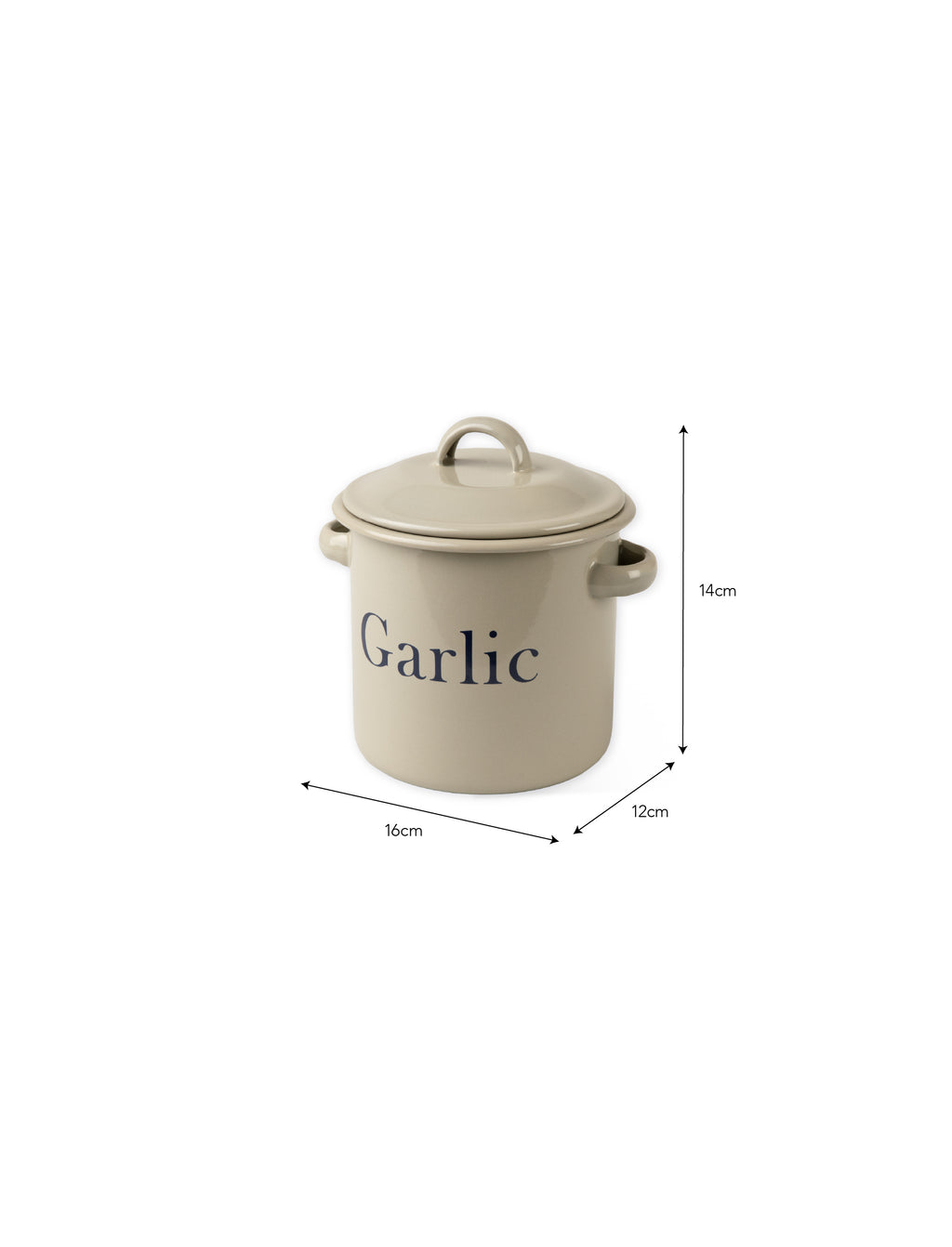 Enamel Garlic Store - Truffle