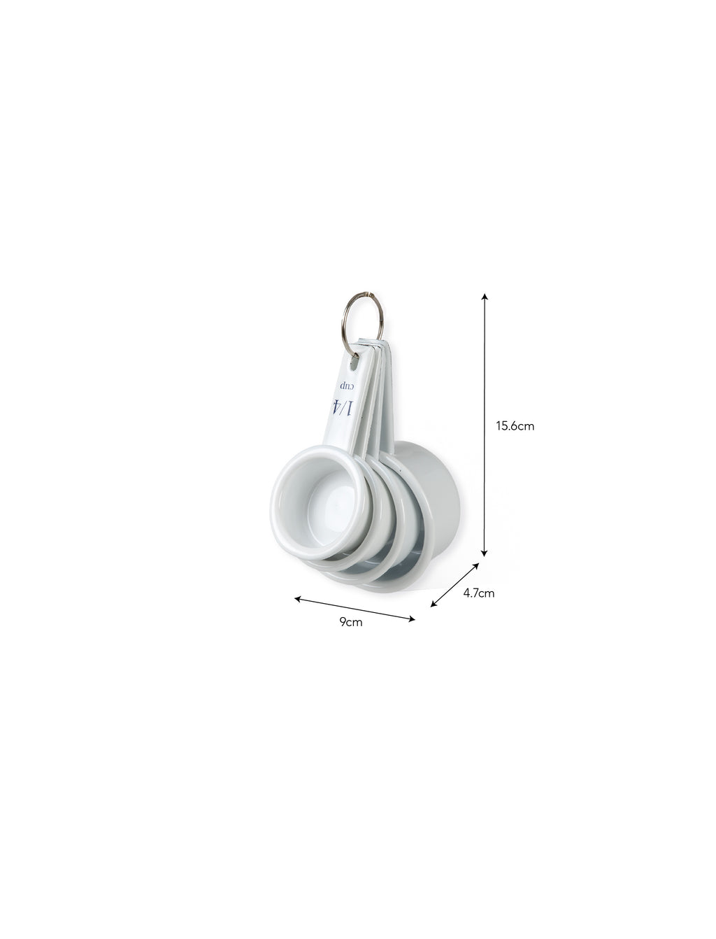 Enamel Measuring Cups White