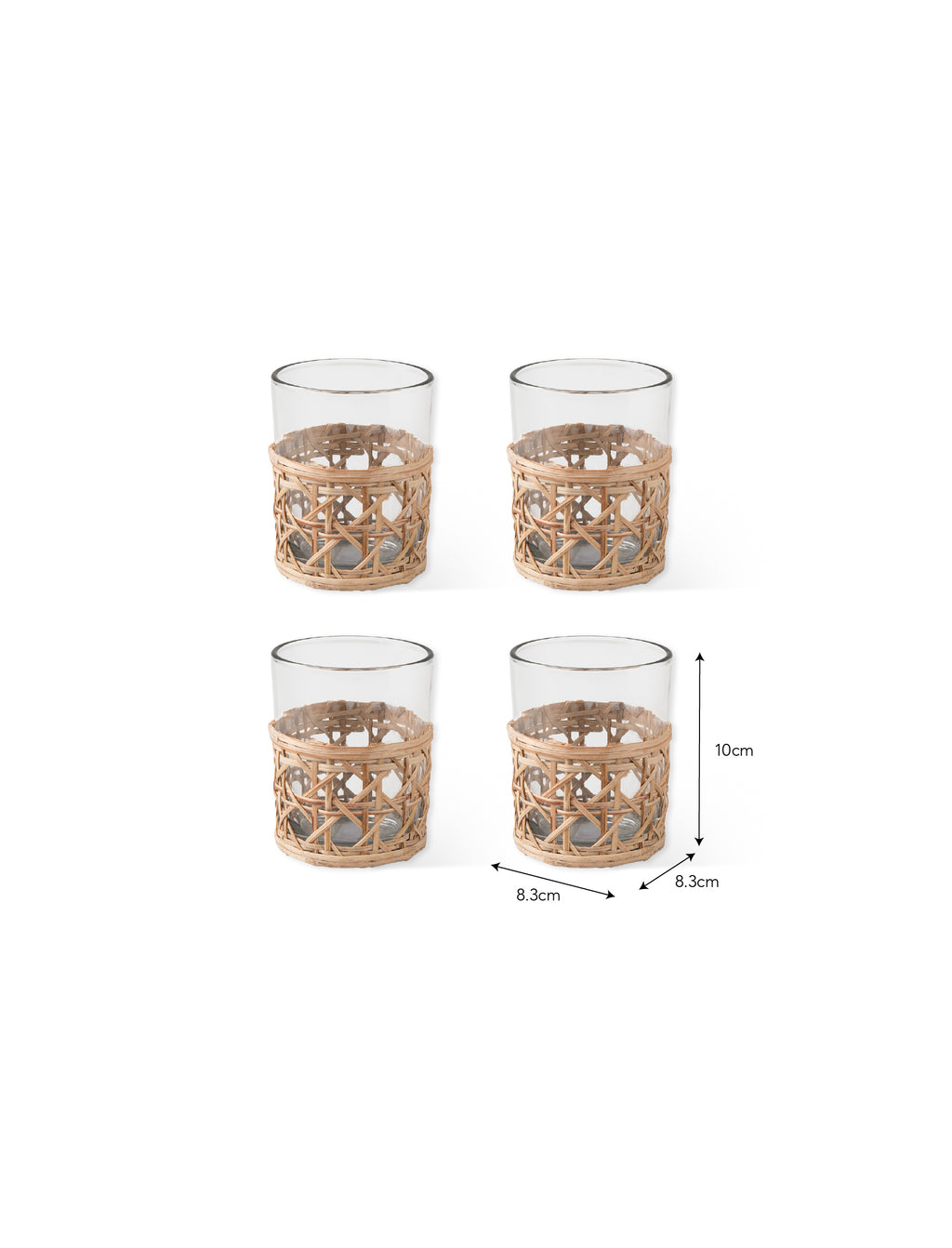 Leafield Woven Tumblers - Set of 4