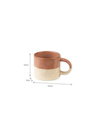 Bladon Half Glazed Mugs - Terracotta, Set of 2