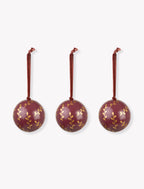 Dovedale Christmas Bauble - Berry and Gold