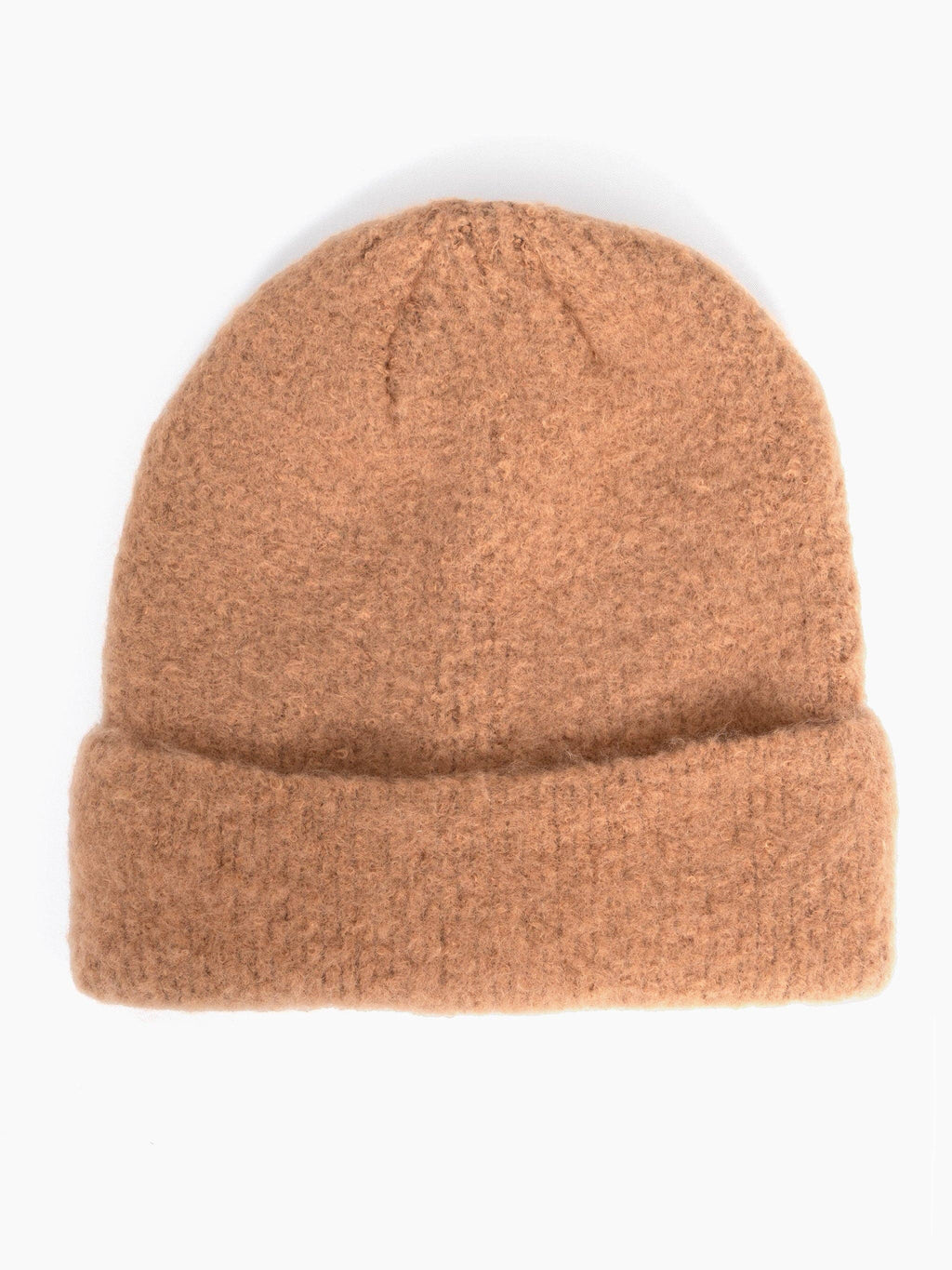 Woolen Beanie Hat - Camel