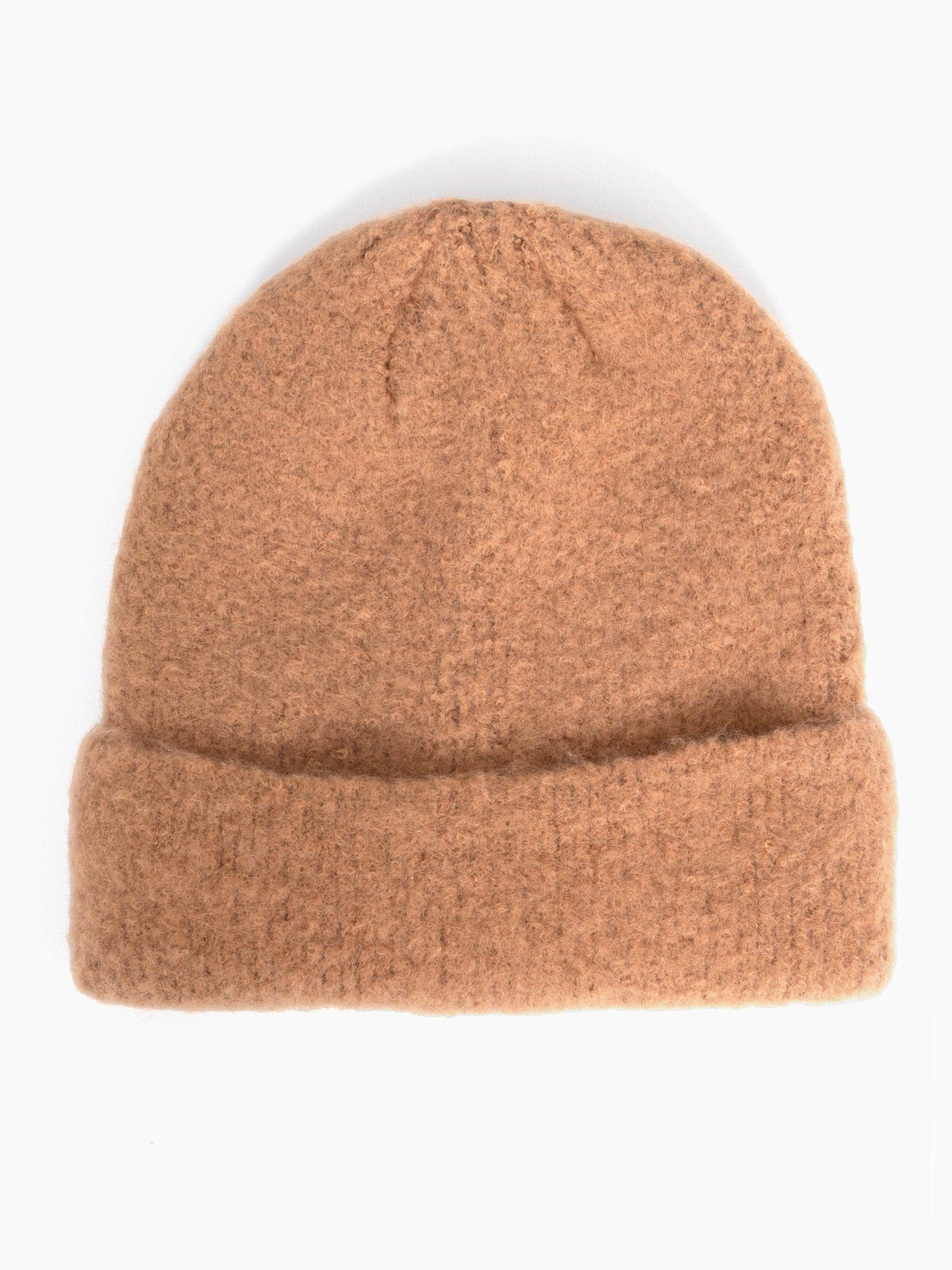 Woolen Beanie Hat - Camel