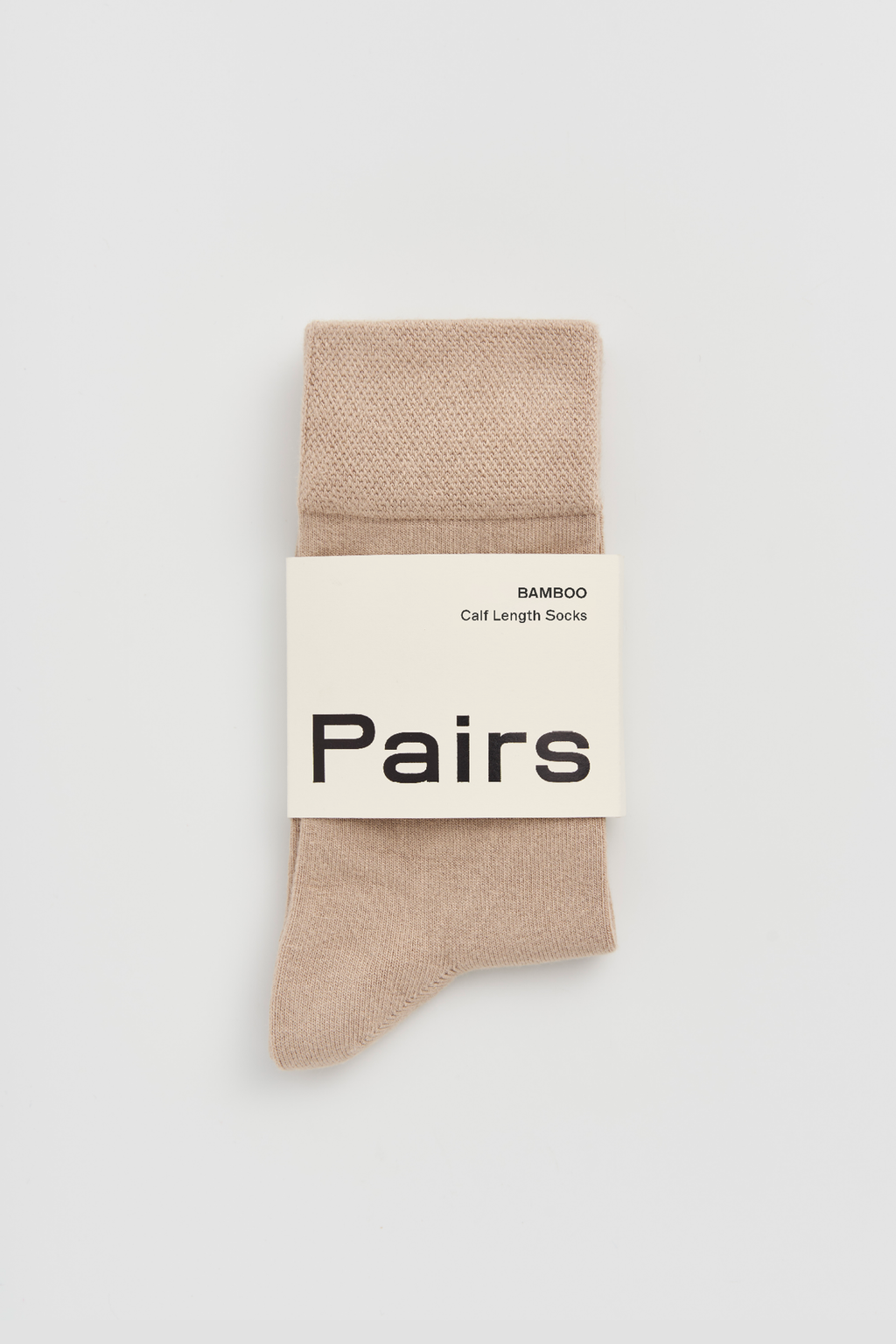 Milky Tea Beige Bamboo Socks: Milky Tea Beige / Small (UK 4-8)