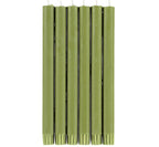 Olive Green Eco Dinner Candles - Pack of 6