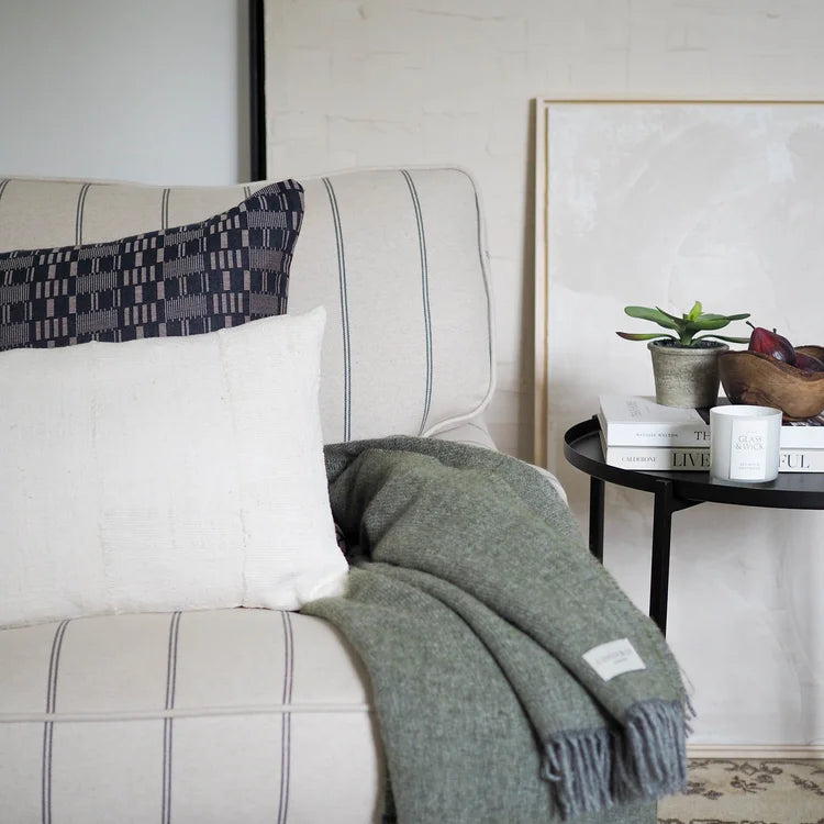 Everly Blue Chaingmai Cotton Cushion Cover