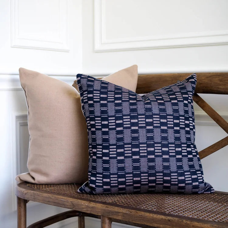 Everly Blue Chaingmai Cotton Cushion Cover