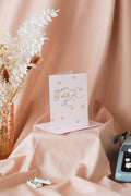 You Did It! - Peach Polka Dot Foil Congratulations Card