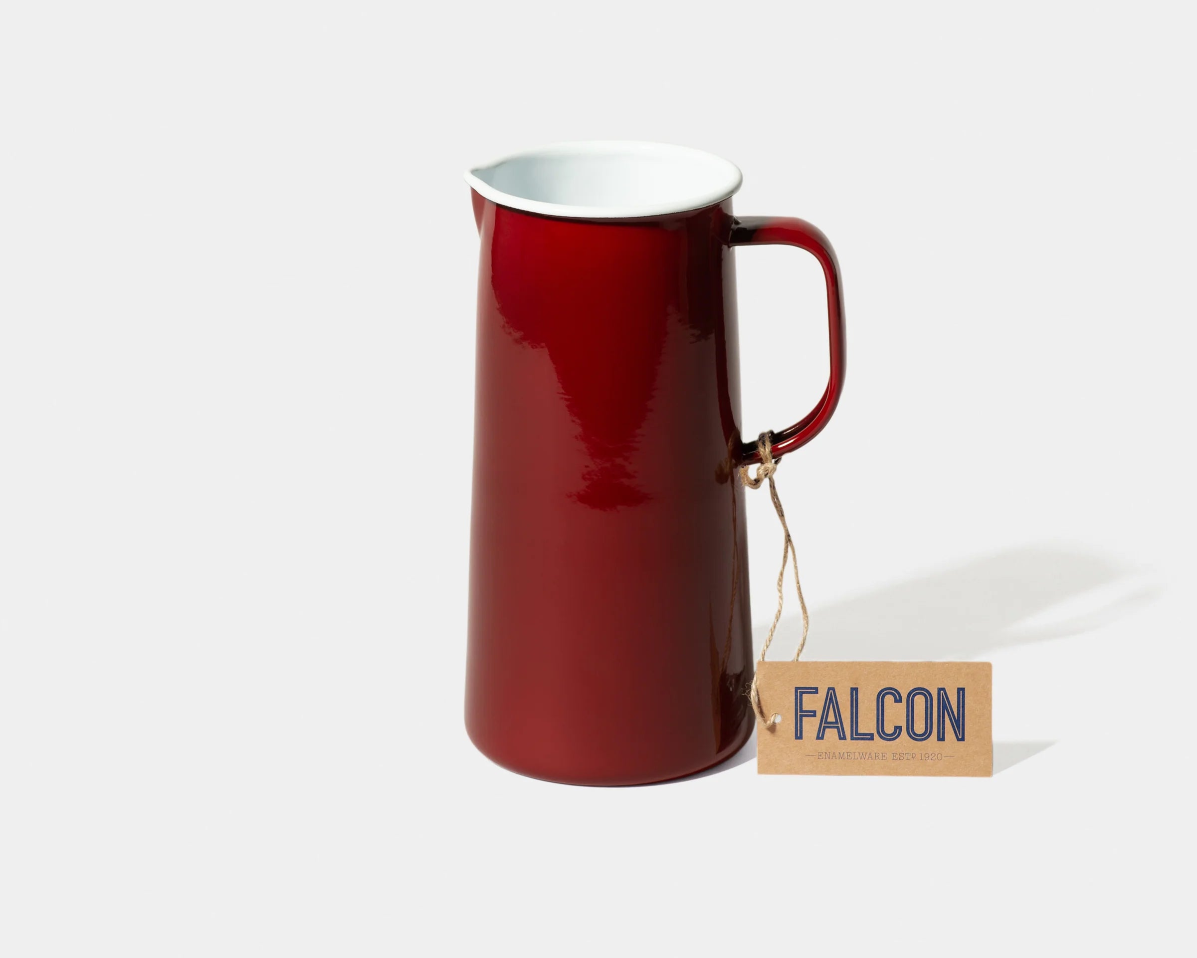 Enamel Pitcher - Burgundy