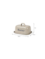 Enamel Butter Dish - Truffle