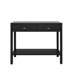 Lucas Oak Two Drawer Console Table