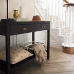 Lucas Oak Two Drawer Console Table