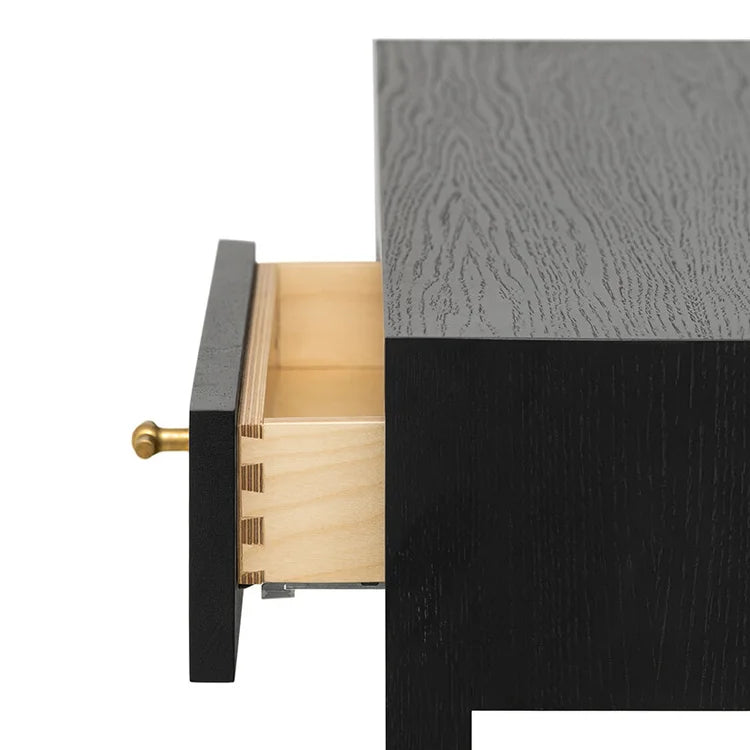 Lucas Oak Two Drawer Console Table