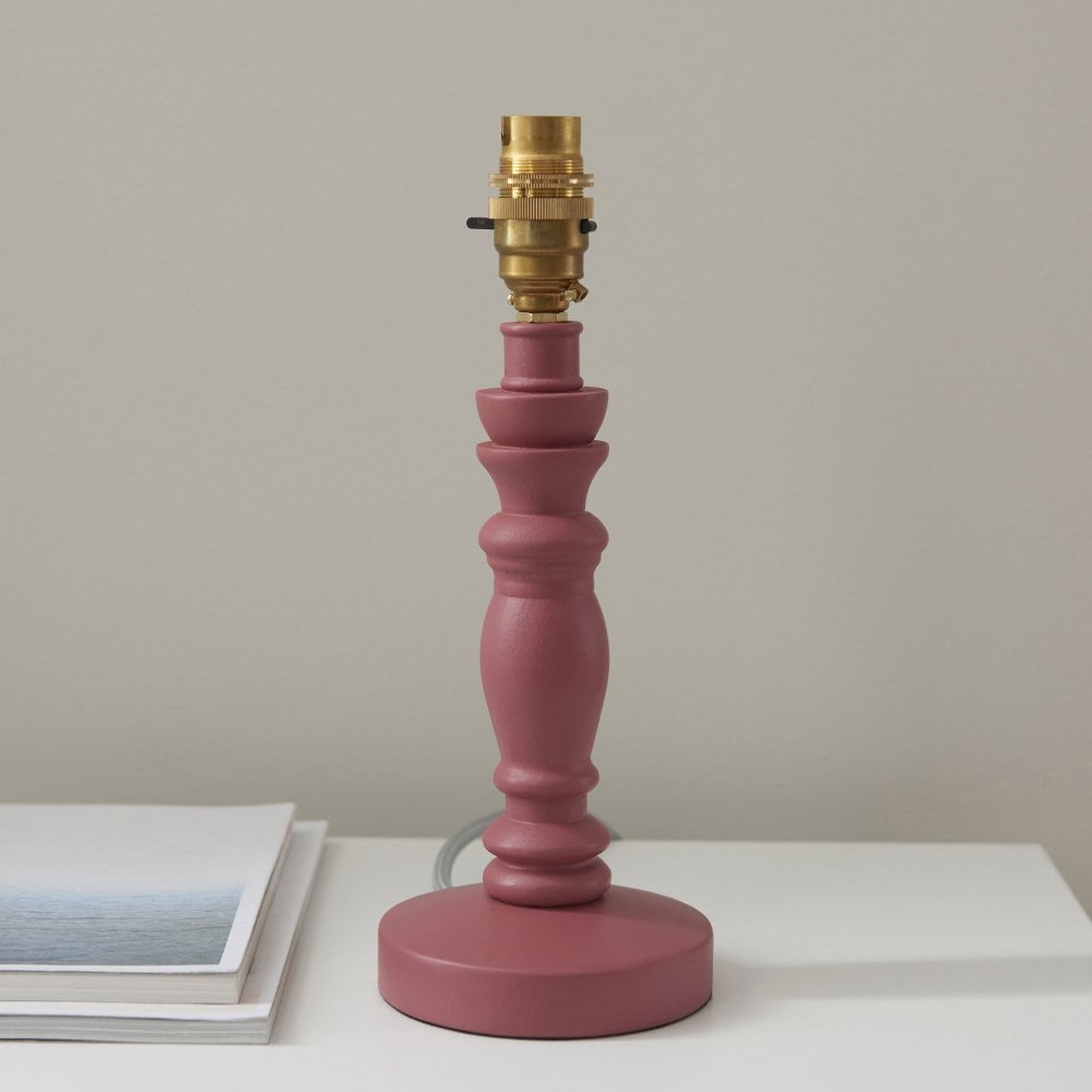 Bibury Table Lamp Pink Clay