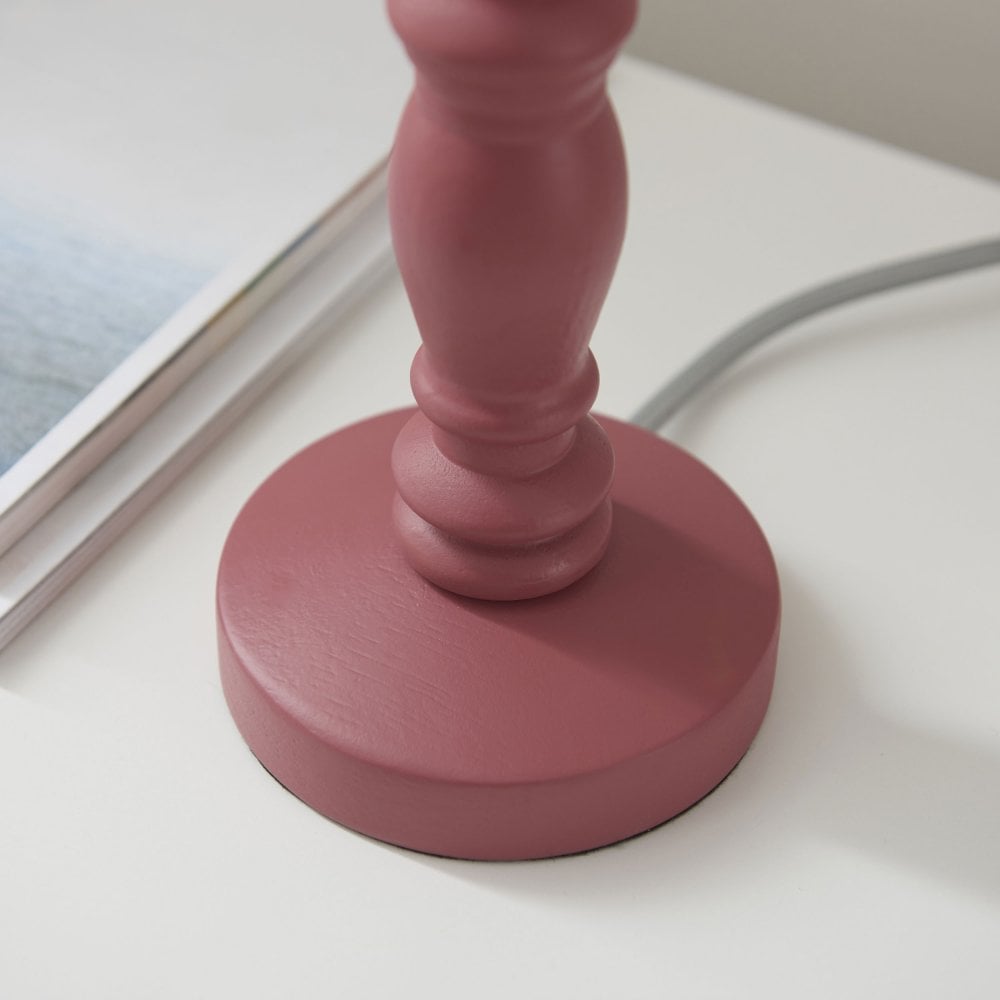 Bibury Table Lamp Pink Clay