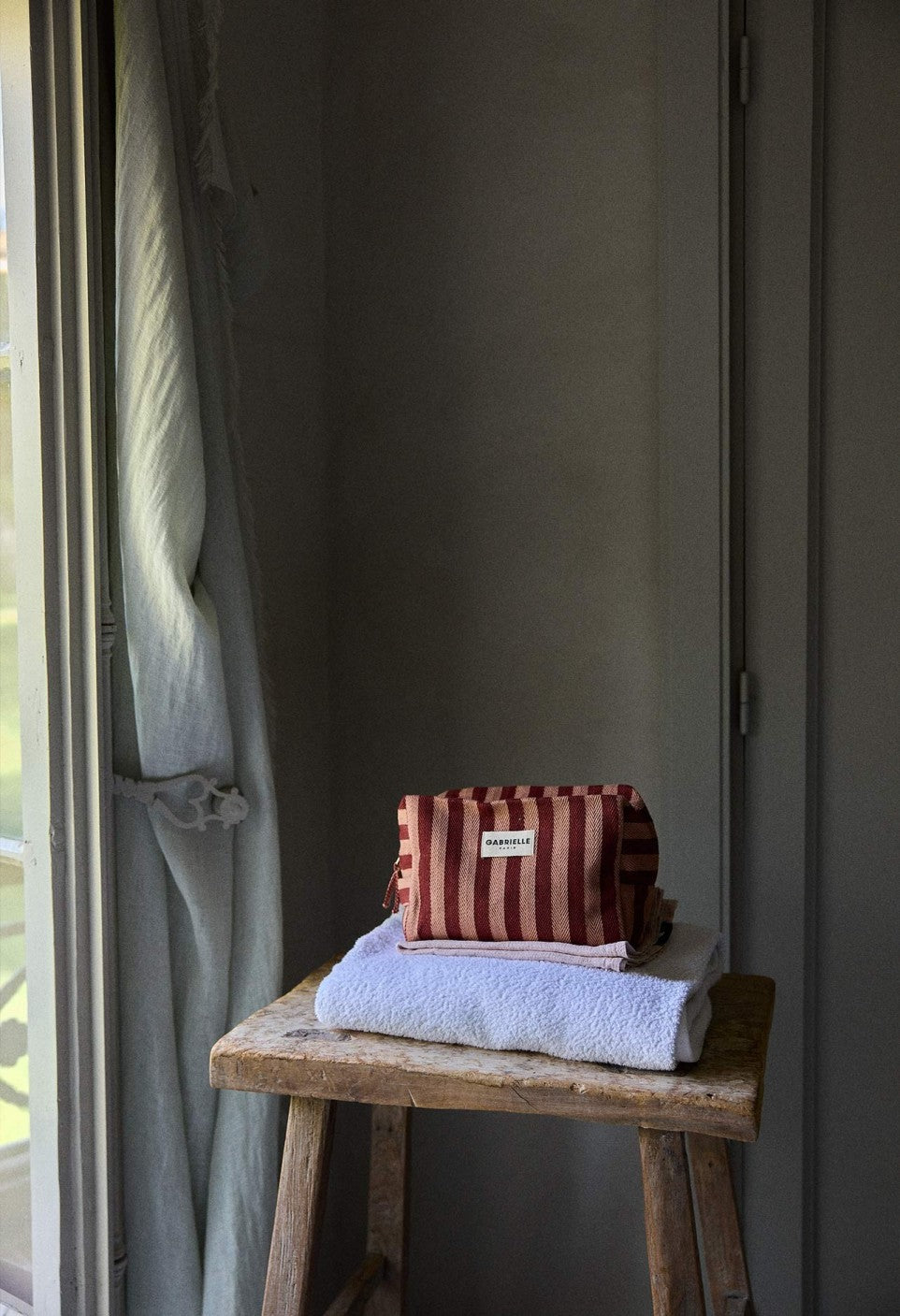 Garance Stripe Toiletry Bag