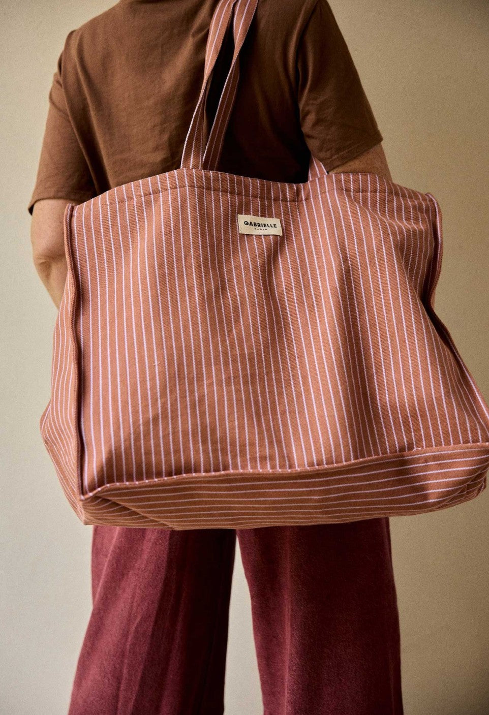 Lilac Stripes 24hr Bag