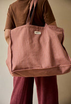 Lilac Stripes 24hr Bag